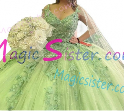 Hotselling New Style Butterfly Quinceanera Dress