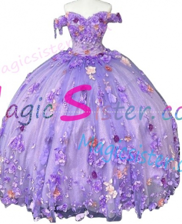 New Style Butterfly Elegant Beautiful Luxurious Quinceanera Dress