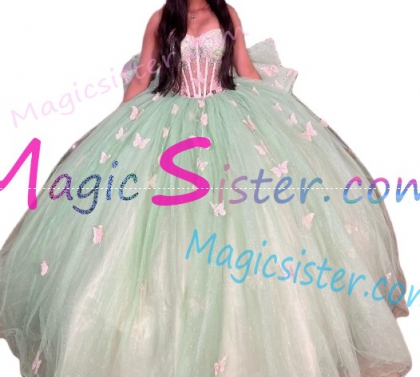 New Style Butterfly Elegant Beautiful Luxurious Quinceanera Dress