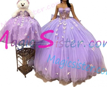 New Style Butterfly Elegant Beautiful Quinceanera Dress