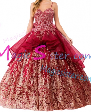 New Style Butterfly Elegant Hotselling Luxurious Quinceanera Dress