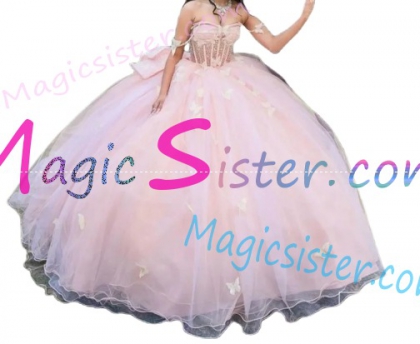 New Style Butterfly Elegant Hotselling Luxurious Quinceanera Dress
