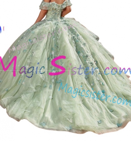 New Style Butterfly Elegant Hotselling Luxurious Quinceanera Dress