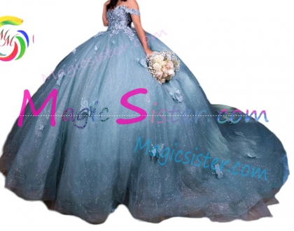 New Style Butterfly Quinceanera Dress