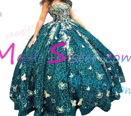 New Style Luxury Butterfly Quinceanera Dress