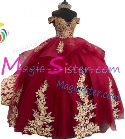 Red Luxurious Elegant Fashionable Quinceanera Dress