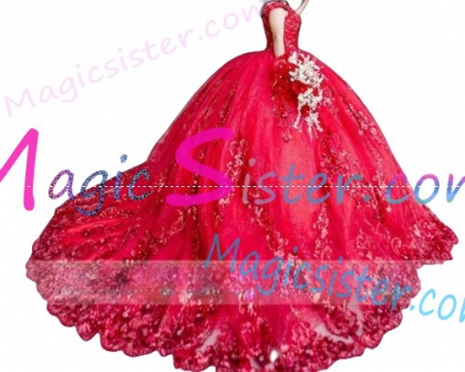 Red Luxurious Elegant Fashionable Quinceanera Dress