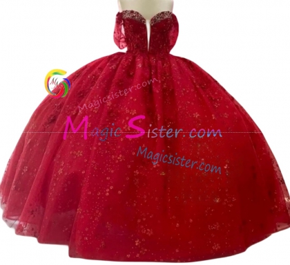 Red Luxurious Elegant Fashionable Quinceanera Dress