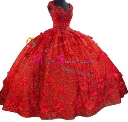 Red Luxurious Elegant Fashionable Quinceanera Dress