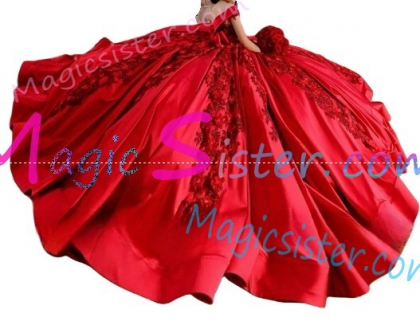 Red Luxurious Elegant Fashionable Quinceanera Dress