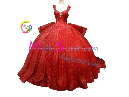 Topselling Luxury Red Quinceanera Dress