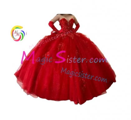 Topselling Luxury Red Quinceanera Dress