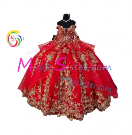 Topselling Luxury Red Quinceanera Dress