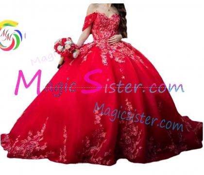 Topselling Beautiful Red Quinceanera Dress