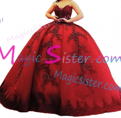 Topselling Beautiful Red Quinceanera Dress
