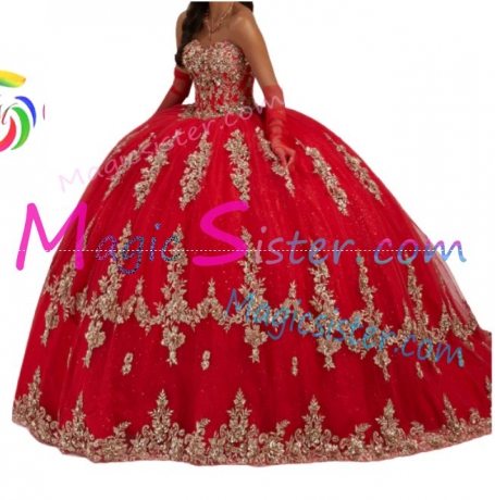 Topselling Beautiful Red Quinceanera Dress