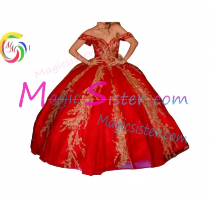 Topselling Luxury Red Quinceanera Dress