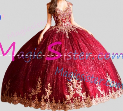Topselling Luxury Red Quinceanera Dress