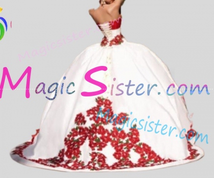Topselling Instock Factory Red Quinceanera Dress