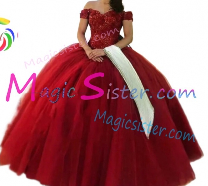 Hotselling Beautiful Burgundy Quinceanera Dress