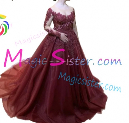Hotselling Burgundy Quinceanera Dress