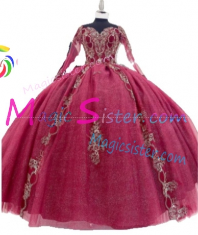 Hotselling Burgundy Quinceanera Dress