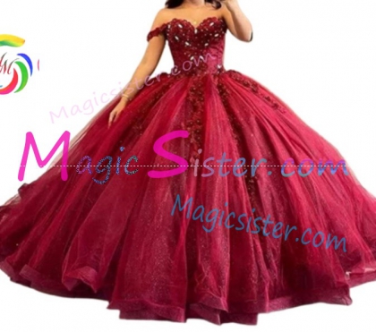Hotselling Burgundy Quinceanera Dress