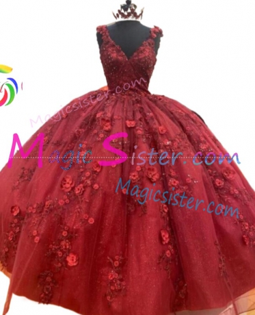Hotselling Burgundy Quinceanera Dress