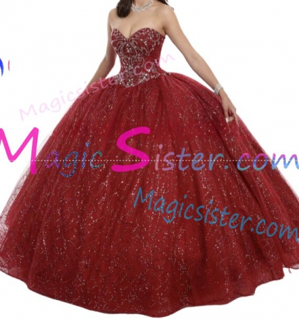 Hotselling Beautiful Burgundy Quinceanera Dress
