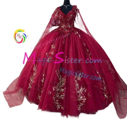Hotselling Beautiful Burgundy Quinceanera Dress