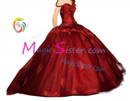 Hotselling Burgundy Quinceanera Dress