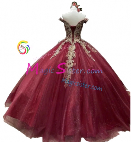 Hotselling Burgundy Quinceanera Dress