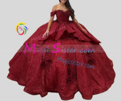 Hotselling Burgundy Quinceanera Dress