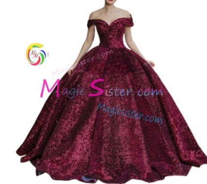 Hotselling Burgundy Quinceanera Dress