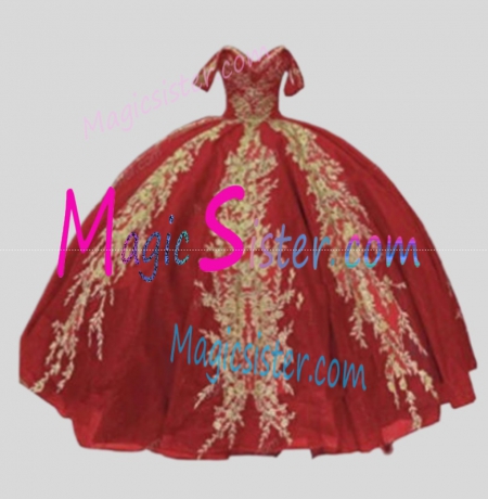 Hotselling Luxury Burgundy Quinceanera Dress