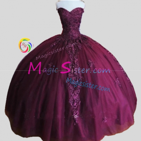 Hotselling Luxury Burgundy Quinceanera Dress