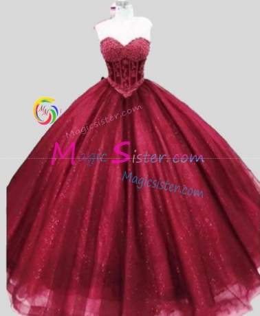 Hotselling Luxury Burgundy Quinceanera Dress