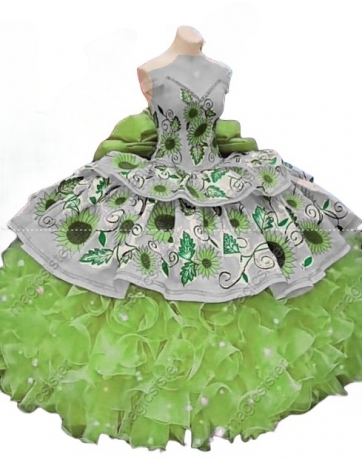 Hot Selling Factory Wholesale Sunflower Quinceanera Dress
