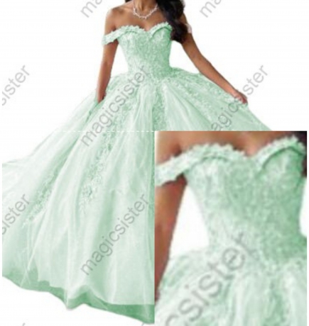 Sweetheart Quinceanera Dresses Ball Gown Appliques Lace Tulle