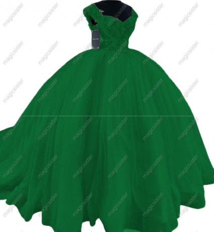 Emerald Green Sparkly Instock Factory Wholesale Quninceanera Dress
