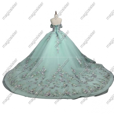 Sage Factory Wholesale TopSelling Green System Quinceanera Dress