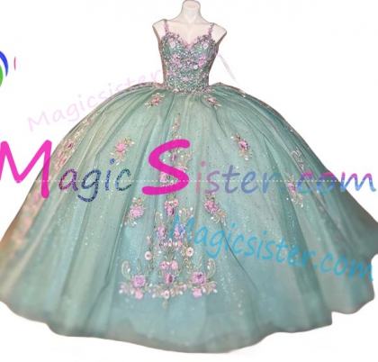 Pretty TopSelling Sage Quinceanera Dress