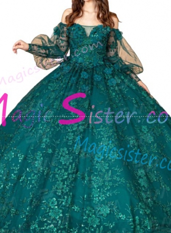 Pretty Topselling Emerald Green Quinceanera Dress