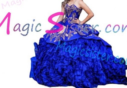 Hotselling Embroidery Charro Quinceanera Dress