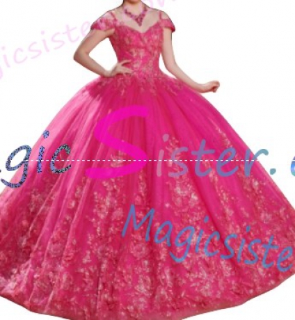Topselling Fushsia Quinceanera Dress