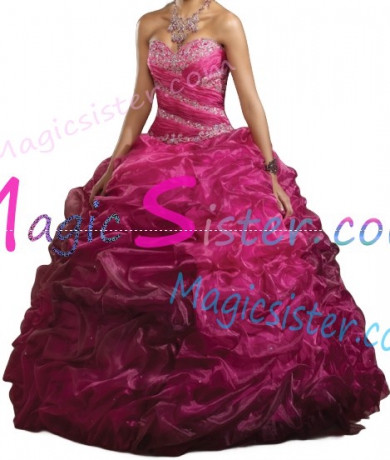 Topselling Fushsia Quinceanera Dress