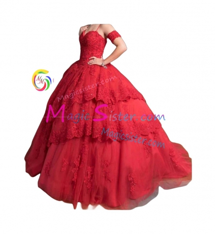 Topselling Red Quinceanera Dress